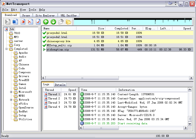 Net Transport screenshot